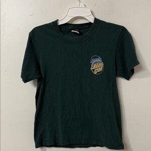 Santa Cruz Skateboards Dark Green Tee with Logo